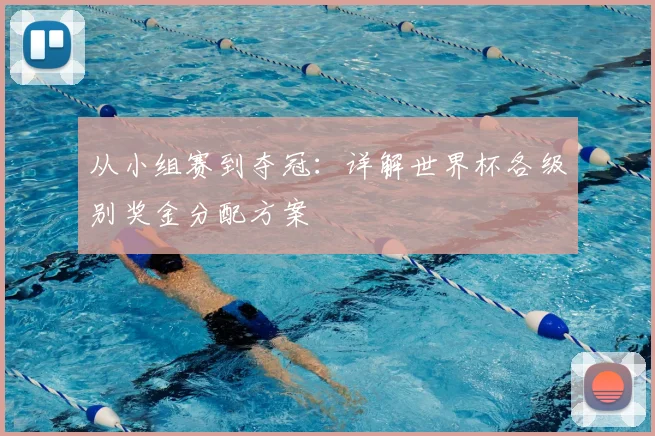 从小组赛到夺冠：详解世界杯各级别奖金分配方案