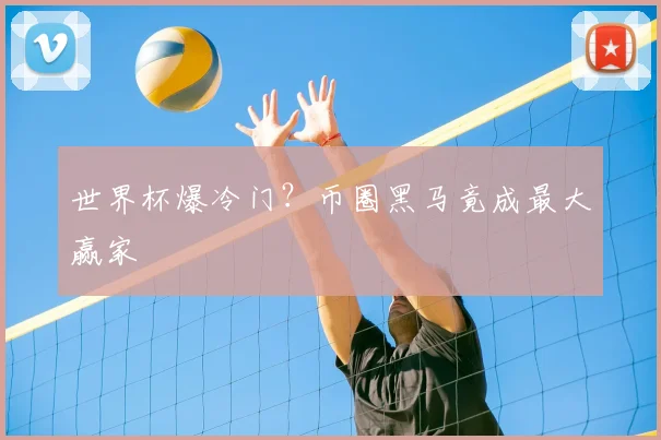 世界杯爆冷门?币圈黑马竟成最大赢家